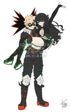 Kansa(OC) and Bakugo Kansa(OC) and Bakugo
